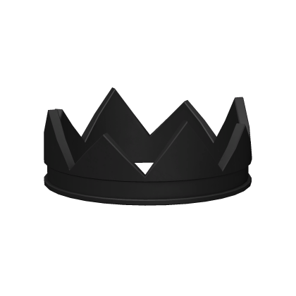 black crown [fits hair] Roblox item