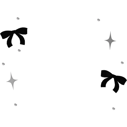 ♡ : bow aura kawaii sparkle black Roblox item