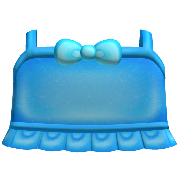 ♡ bright blue tweencore bow ruffled top
