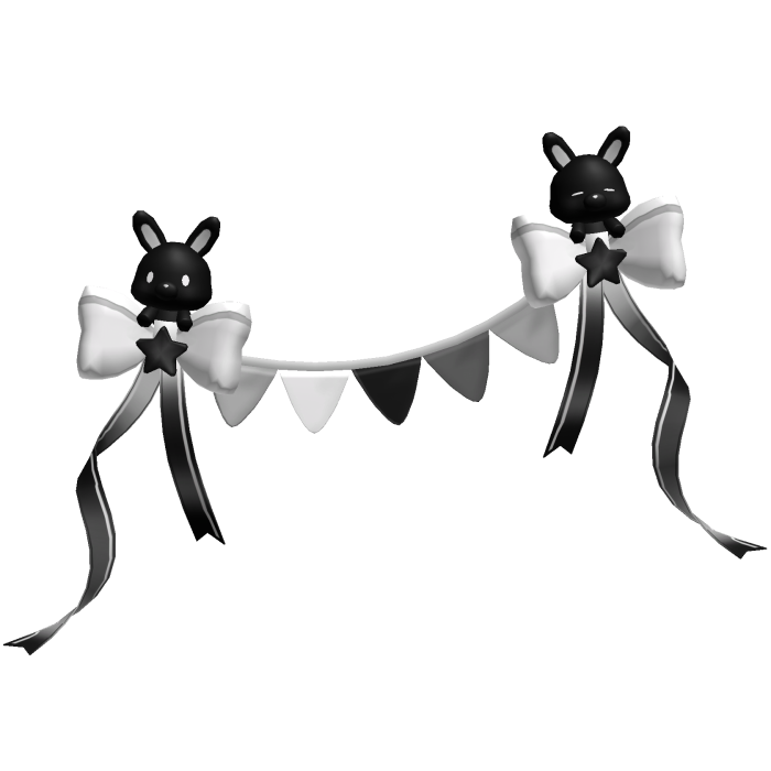 🍀Cute Floating Bunny(Black)
