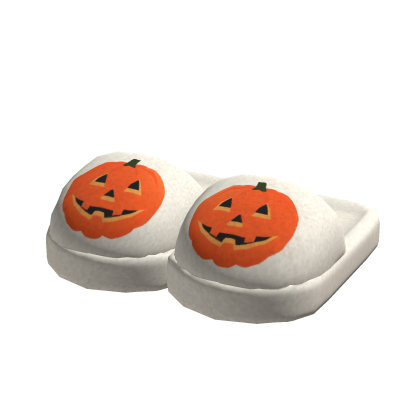 Preppy Halloween Pumpkin Slippers 🎃