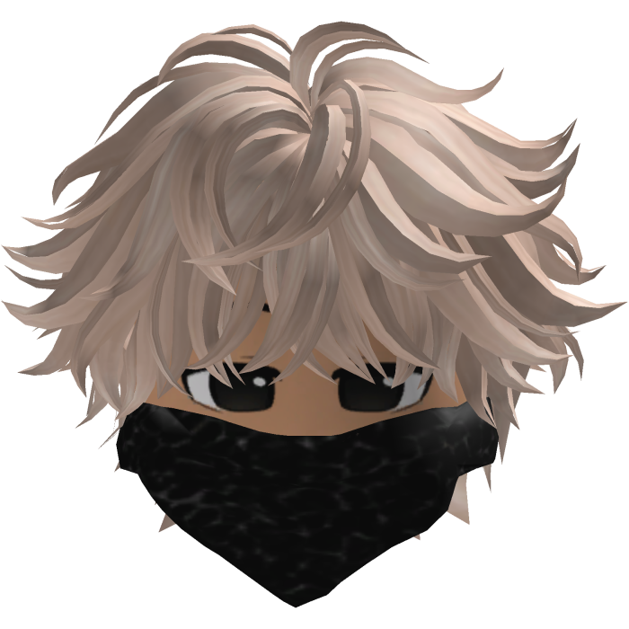 Anime Cute Hair with Y2K Mask (Blonde) 