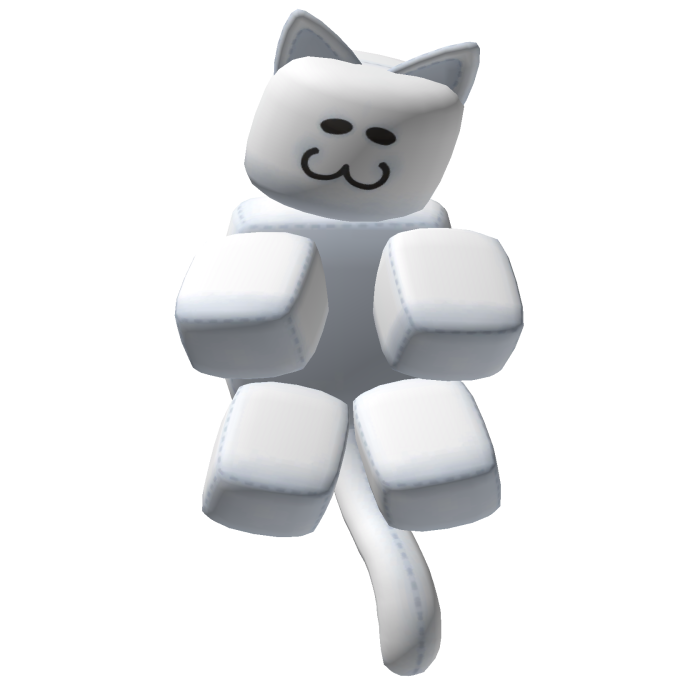 Classic Cat Back Plush White