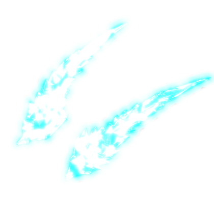 Animated Glowing Energy Horns (Emissive) - Blue