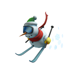 Downhill Snowman Hat