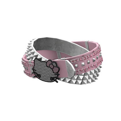Cute Pink Y2k Cat Belt