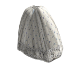 1860s | Cream Blue Floral Ballgown (Skirt)