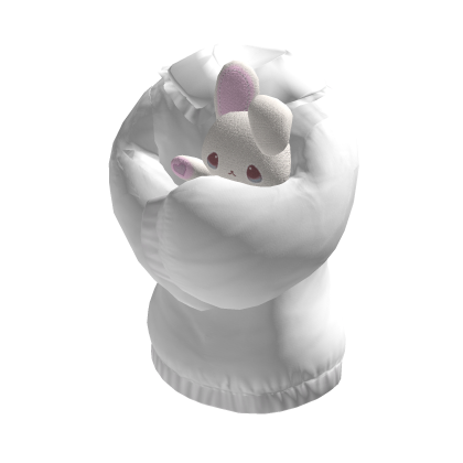 Holdable Bunny Hugging Sweater | White thumbnail