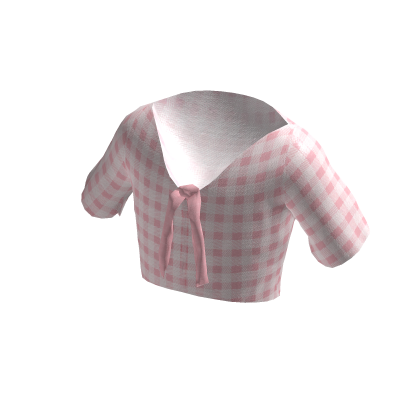 Aesthetic Pink Plaid Top thumbnail
