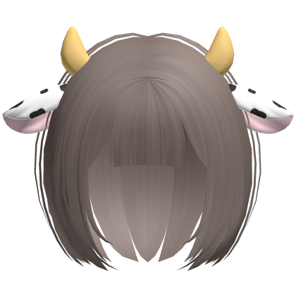 ash kawaii cow girl anime bob