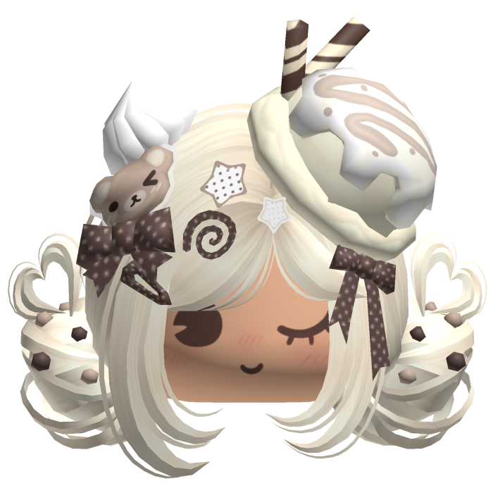 ♡ Ice Cream Girly Buns (Vanilla)
