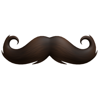 Brown Small Mustache Cute Nerdy Fancy Moustache