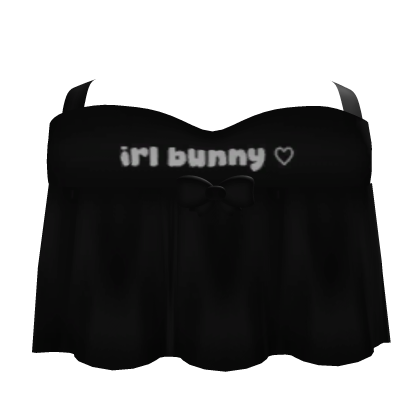 ♡ : cute bunny dress in black