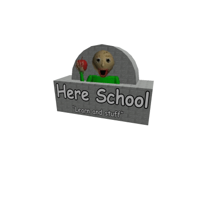 Remastered Here School Sign!