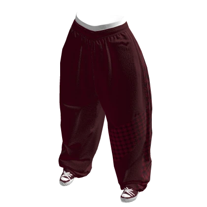 Sleek Maroon Tech Pants