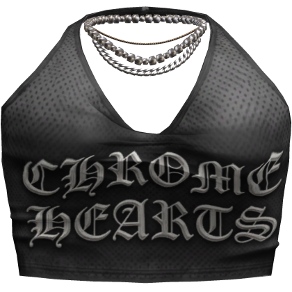 Black Designer Halter Top w/ Necklace Bundie 3.0
