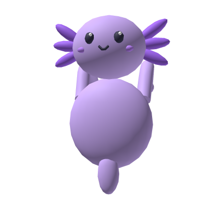 Cute Purple Axolotl Backpack -Kawaii Lavender Hug-