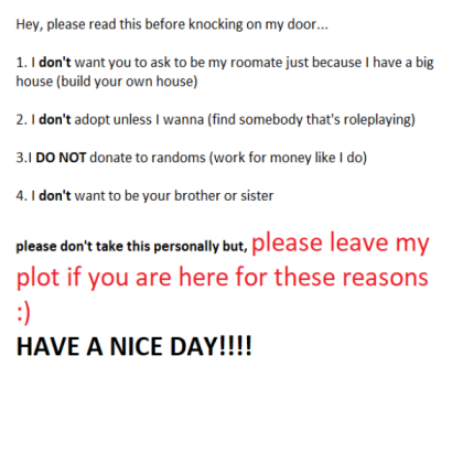 DO NOT sign for bloxburg Roblox decal