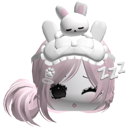 Kawaii Moe Sleepy Cute Bunny Anime Hair Pink