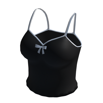 Cami Top Black Tight Tank Baddie Tee Shirt Y2K thumbnail