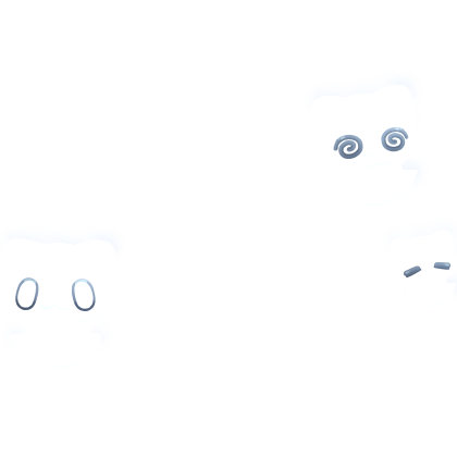 emissive cute halloween glowing kitty cat ghost