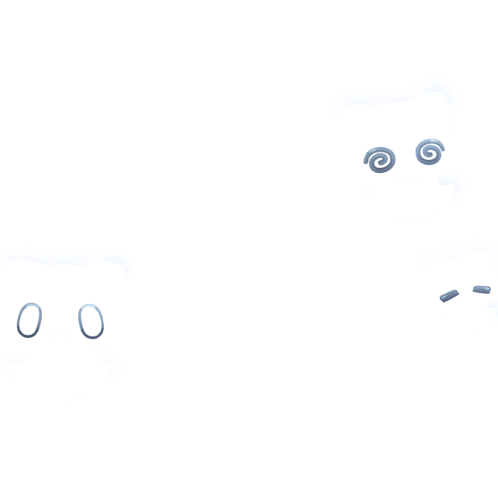 emissive cute halloween glowing kitty cat ghost