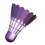 Purple Badminton Shuttlecock