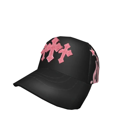 pink cross cap barba hats chrome alucin y2k | Roblox Item - Rolimon's