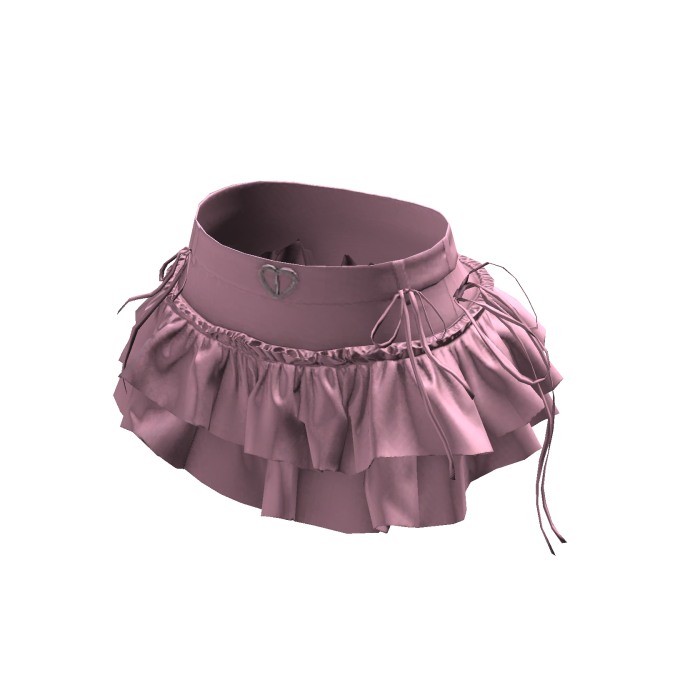 Y2K Bow Ruffled Layer Mini Skirt Pink [JEYS]