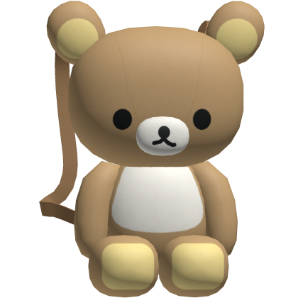 Cute Rilakkuma Bear Plushie Backpack [3.0] Roblox item