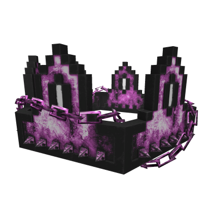Pink Goth Chained 8-Bit Crown thumbnail