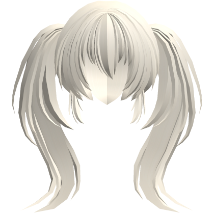 fluffy moe anime long ponytails blonde