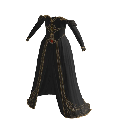 Black golden dawn royal dress | Roblox Item - Rolimon's