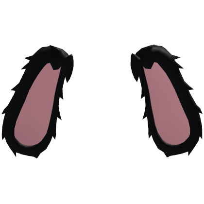 Black Fluffy Bunny Ears