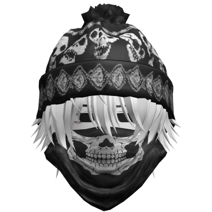 moe boy with emo skull beanie + mask