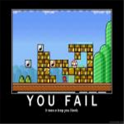 MARIO YOU FAILED Roblox decal