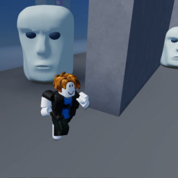 Escape Running Moai Head