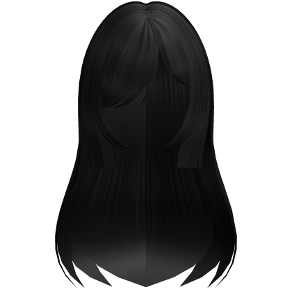 Cute Long Layered Hair (Black) Roblox item