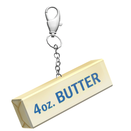 Butter Squishy Plush Toy Keychain Roblox item
