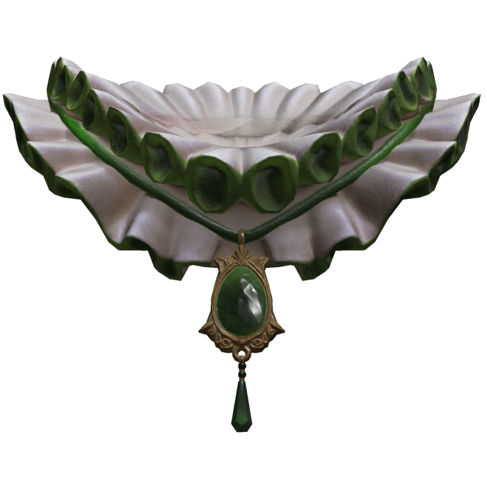 Green Jester Neck Ruffle 1.0