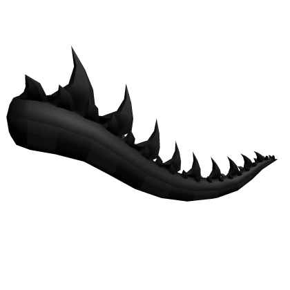 Super Spikey Black Dragon Tail | Roblox Item - Rolimon's