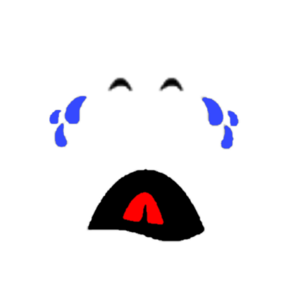 Blue Crying Face Roblox decal