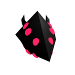 Realmweaver head with horns and shiny eyes
