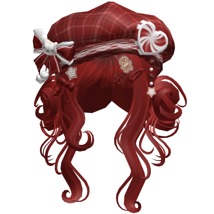 ♡ Christmas Swirly Wispy Buns (Red)