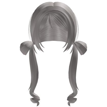 ꒰ ୨୧ ꒱ : light ash loose double bun thumbnail