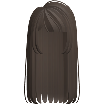 🐾 long doll side part moe angel hair dark brown Roblox item