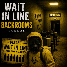Wait In Line in the BACKROOMS 🚪[NEW]