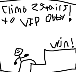 Climb 2 Stairs to VIP! OBBY