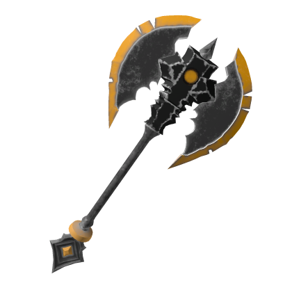Yellow Medieval Warrior Axe thumbnail