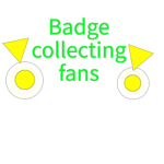 Badge collecting fans